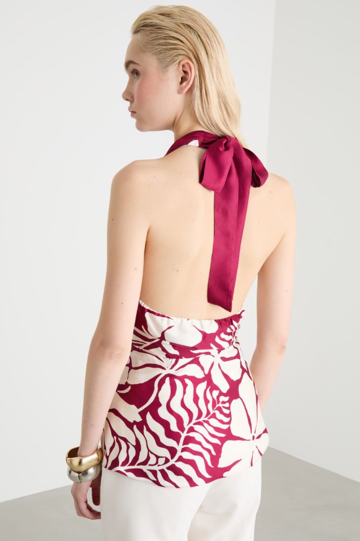 Floral satin top Intrend - 4