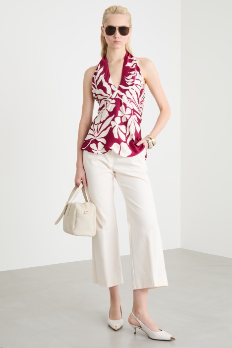 Floral satin top Intrend