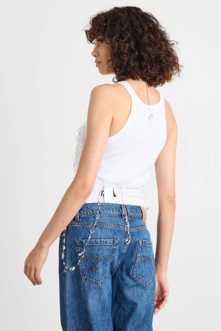 Crystal-embellished top Intrend - 4