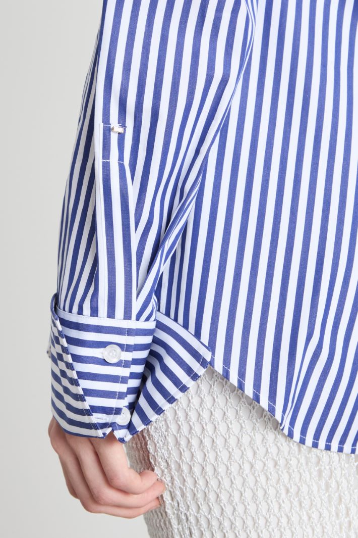 Striped poplin shirt Intrend - 3