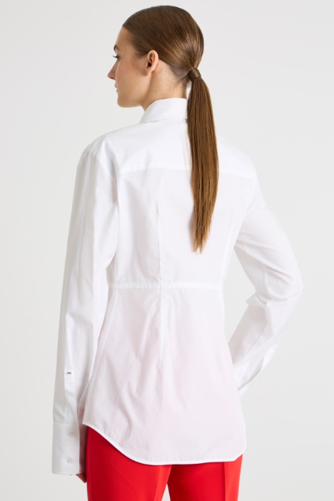 Camicia aderente in popeline