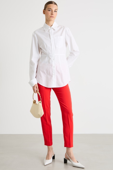 Fitted poplin shirt Intrend