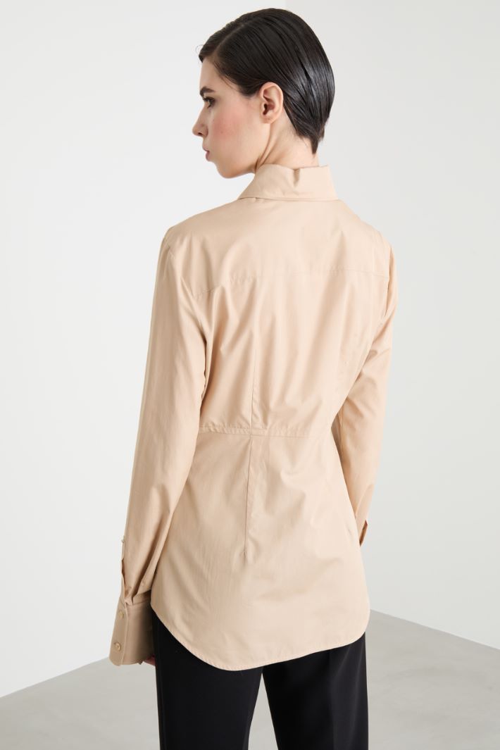 Camisa entallada de popelina Intrend - 4