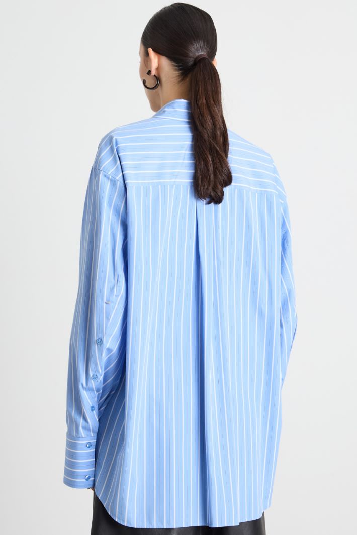 Oversized poplin tunic Intrend - 4