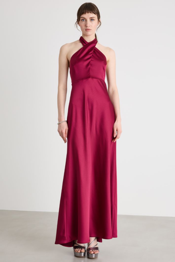 Abito lungo in raso fluido Intrend - 2