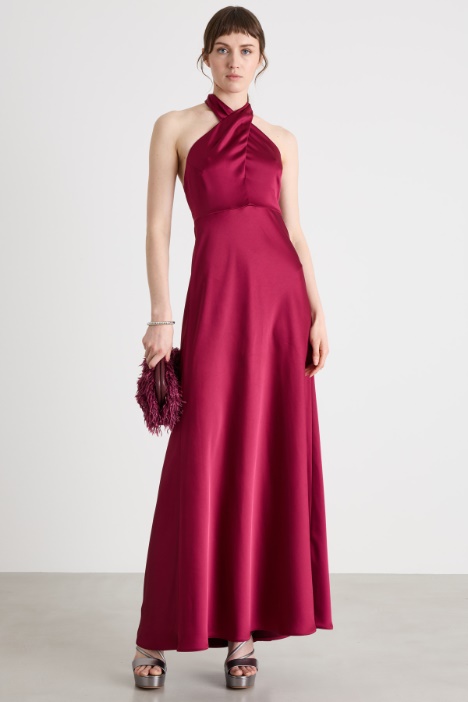 Abito lungo in raso fluido Intrend