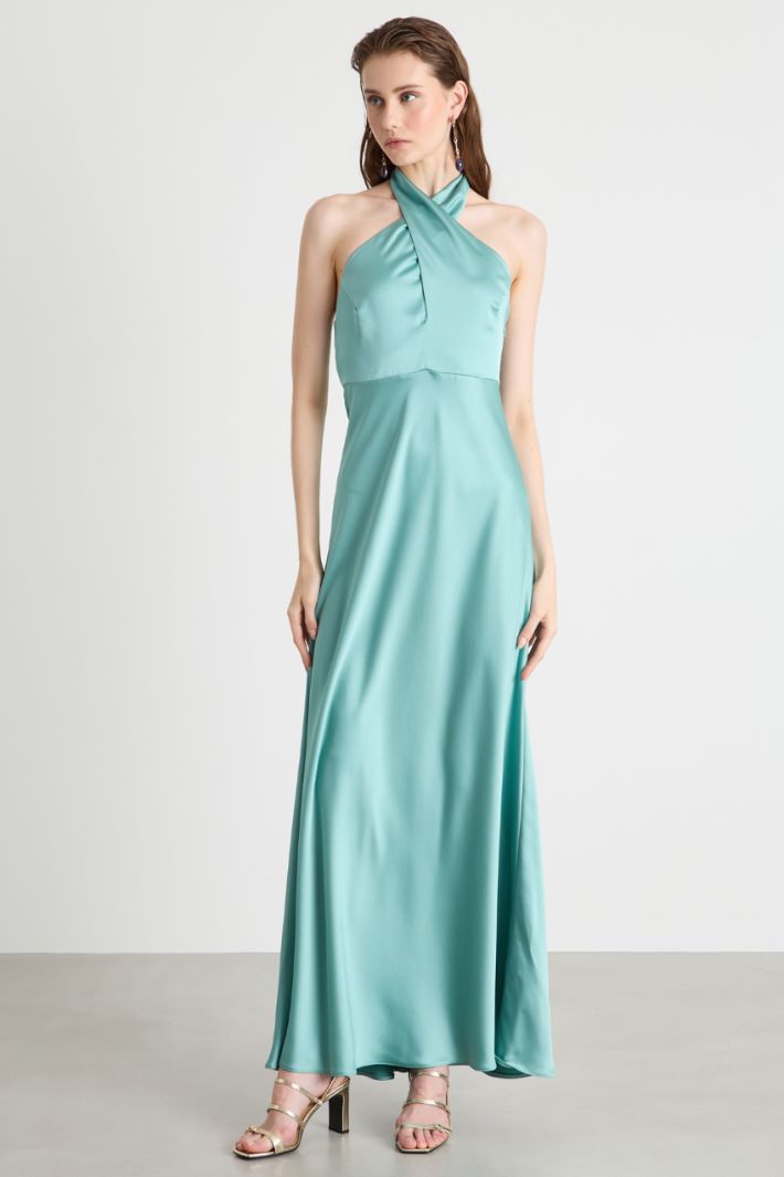 Flowing satin maxi dress Intrend - 2