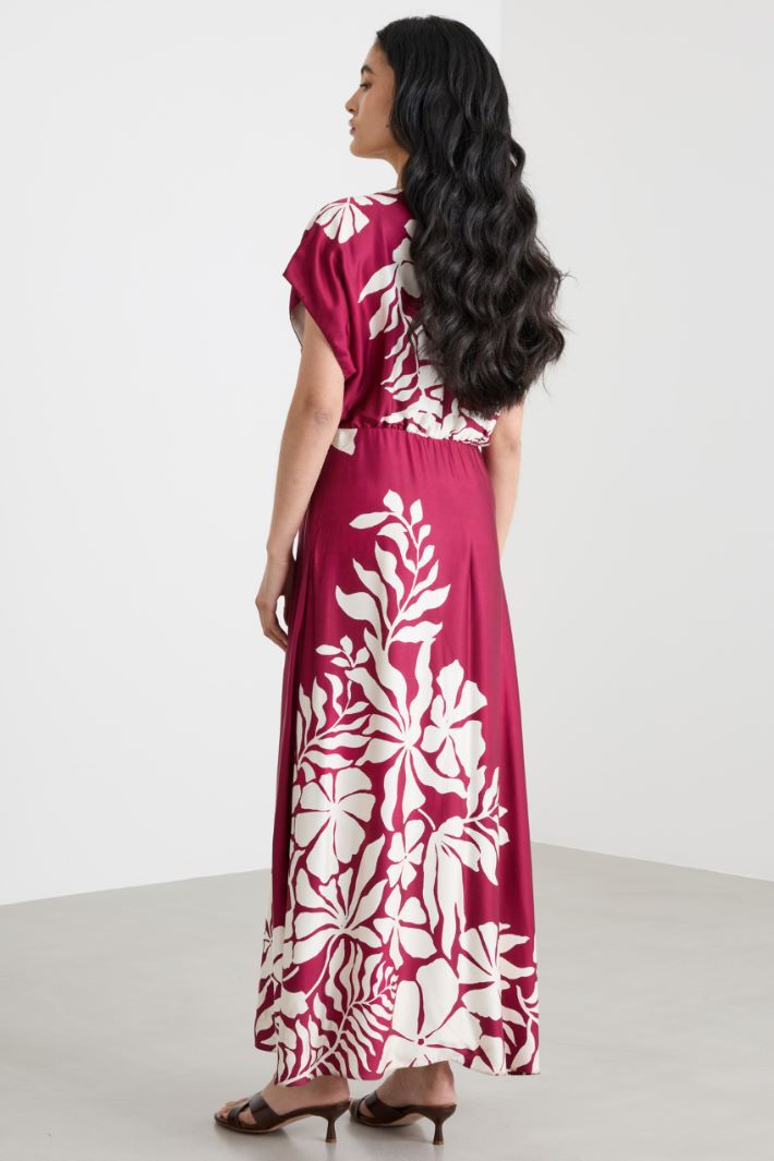 Abito midi in raso floreale Intrend - 4