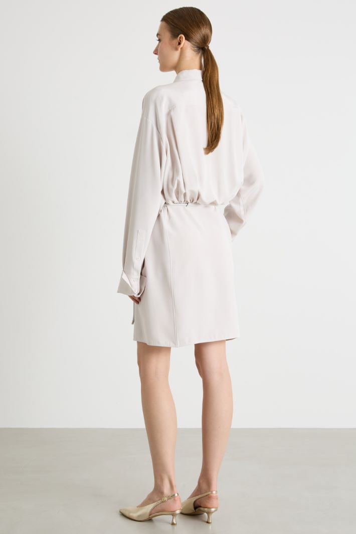 Belted short shirt dress Intrend - 4