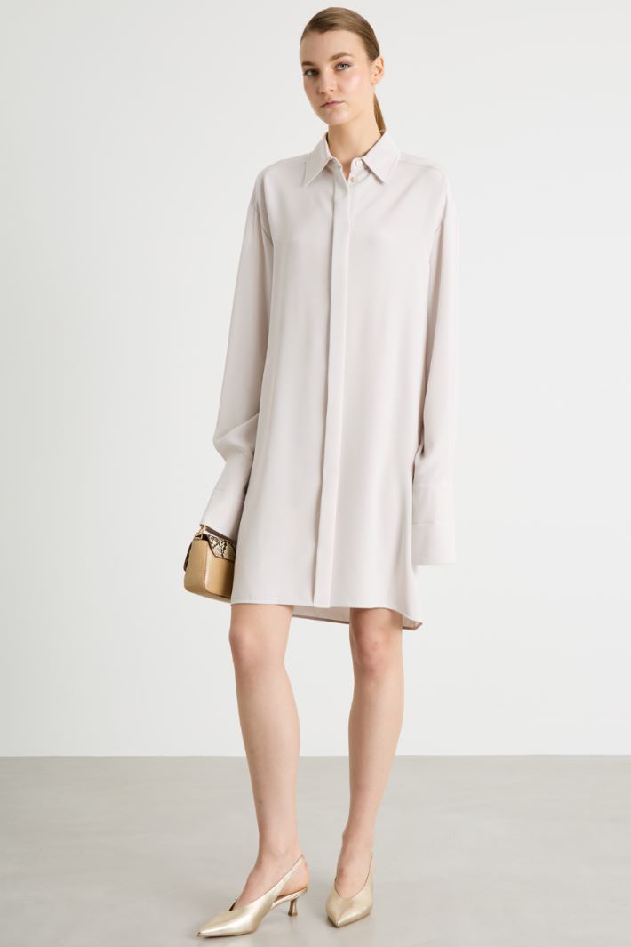 Belted short shirt dress Intrend