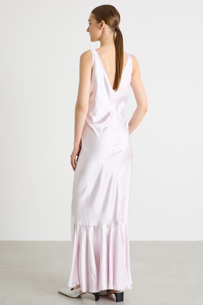 Abito lungo in raso Intrend - 4