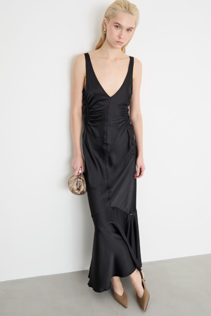 Abito lungo in raso Intrend - 2