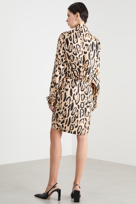 Chemisier con stampa animalier