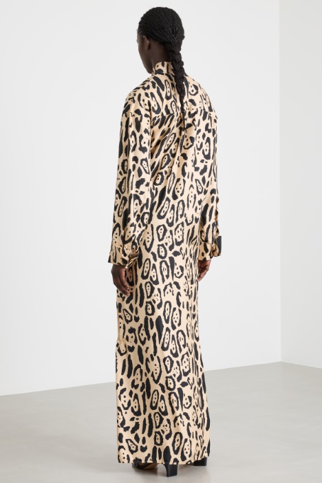 Vestido camisero estampado