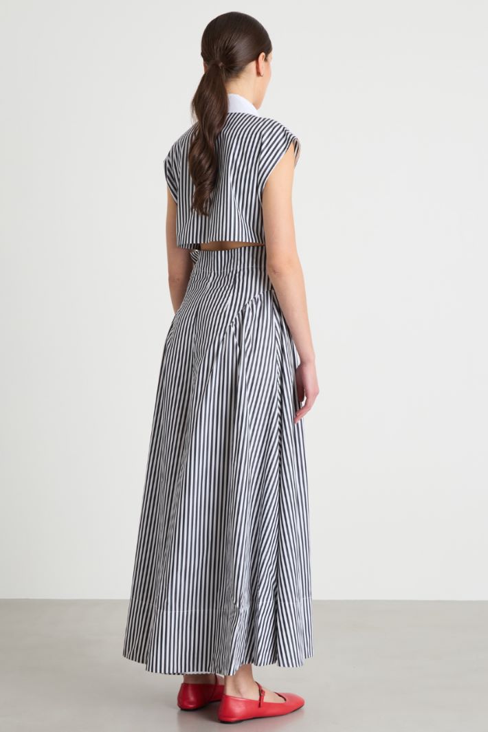 Abito lungo in popeline Intrend - 4