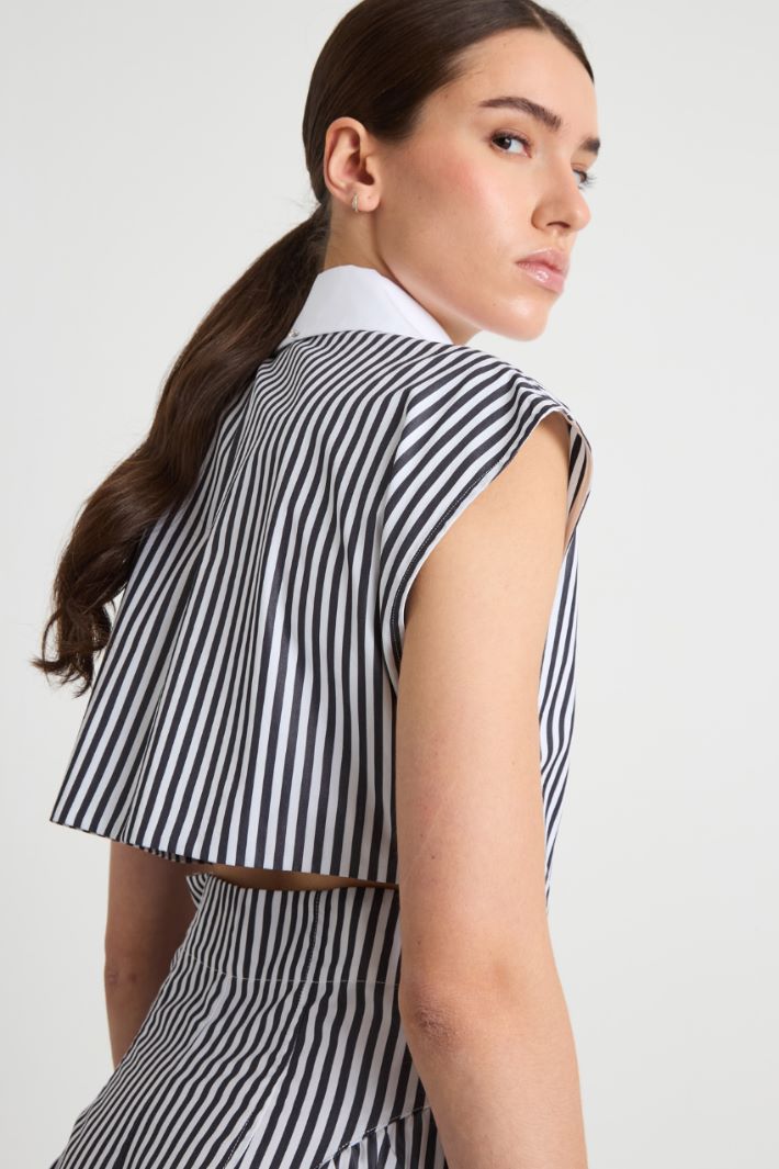 Abito lungo in popeline Intrend - 3