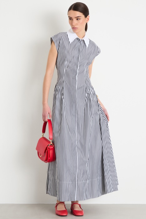 Abito lungo in popeline Intrend