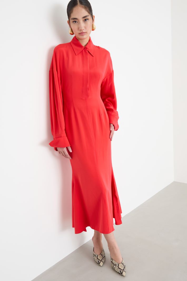 Long mermaid shirt dress Intrend - 2