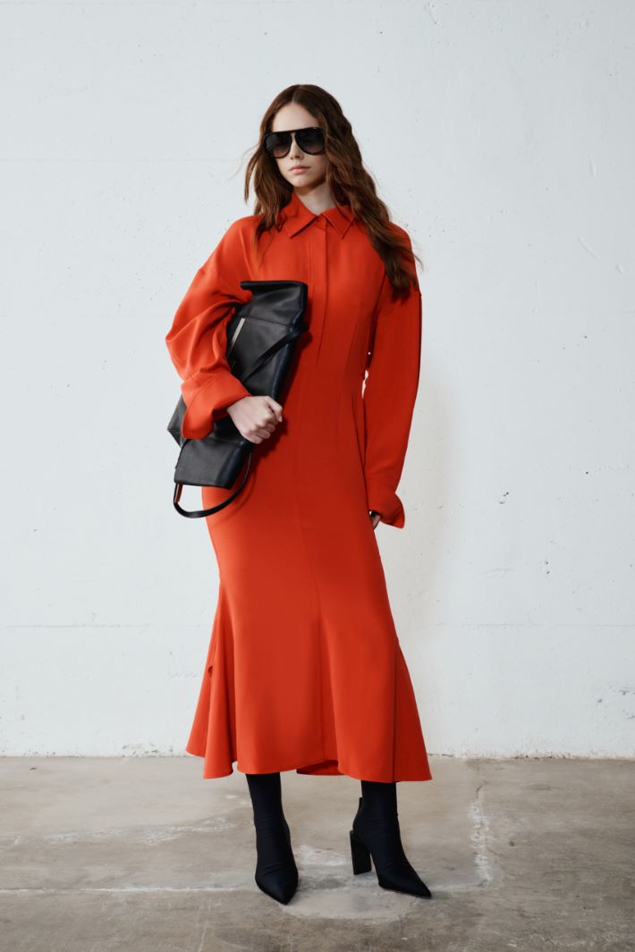 Long mermaid shirt dress Intrend - 5