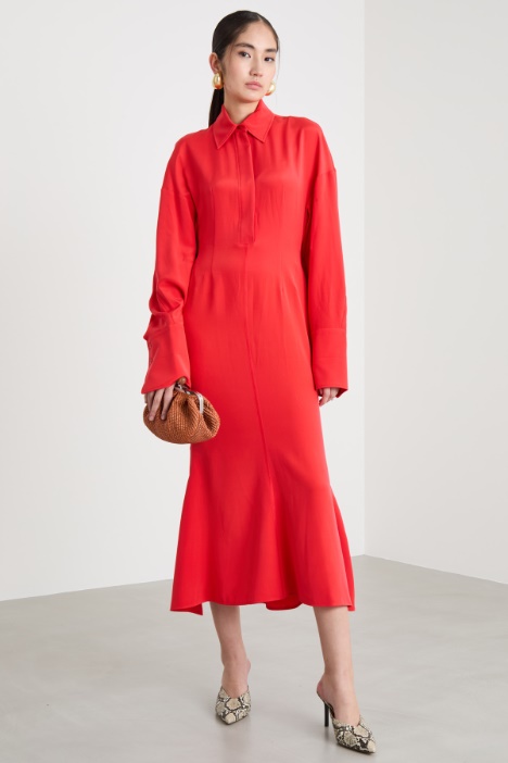 Long mermaid shirt dress Intrend