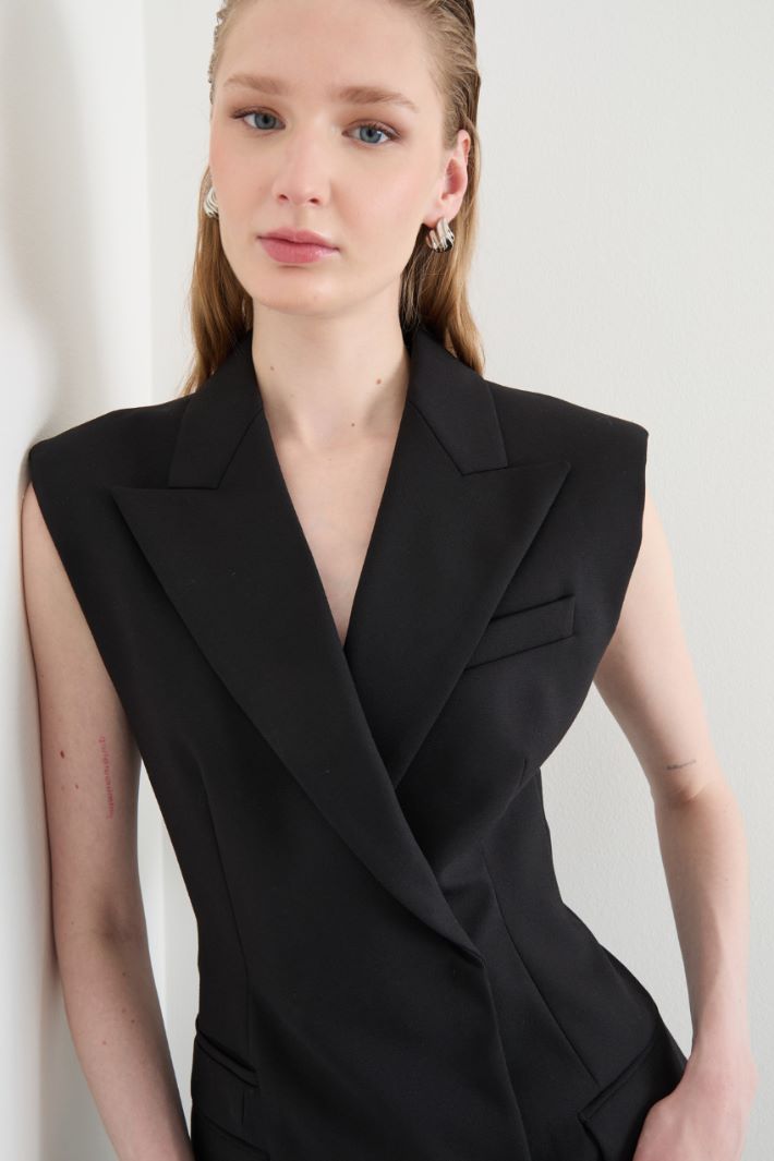 Fitted double-breasted waistcoat Intrend - 3