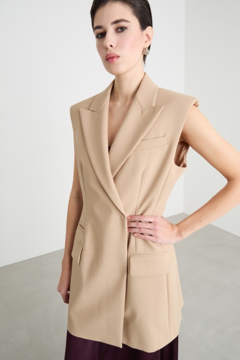 Gilet doppiopetto aderente