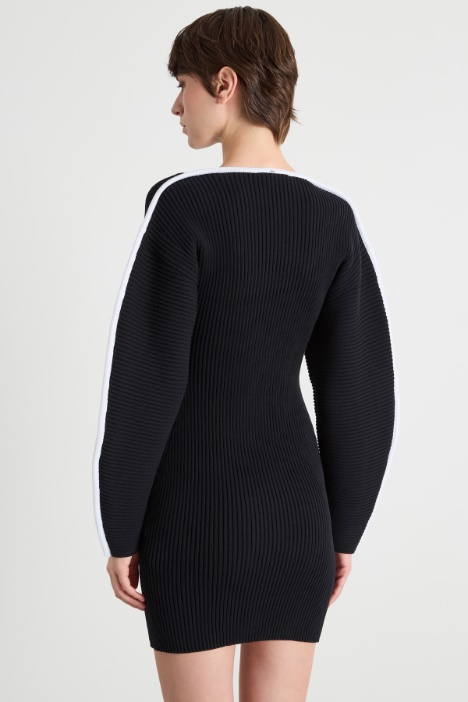 Abito corto in maglia