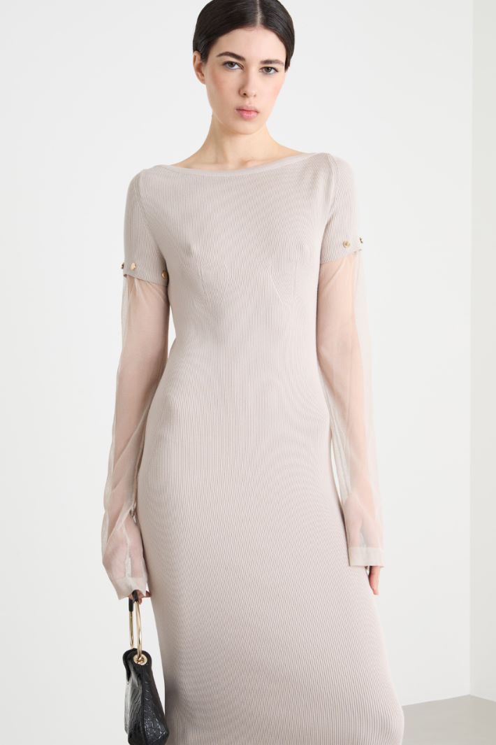 Long dress with removable sleeves Intrend - 2