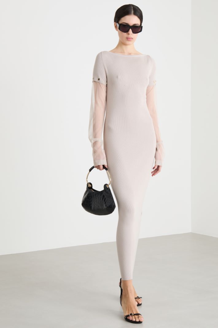 Long dress with removable sleeves Intrend