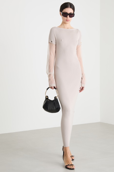 Long dress with removable sleeves Intrend
