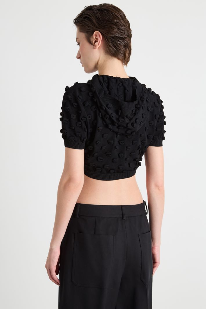 Fitted cropped knit Intrend - 4