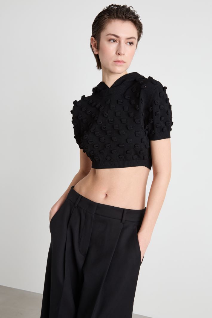 Fitted cropped knit Intrend - 2