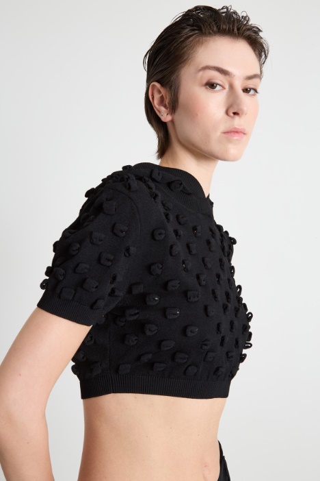 Maglia crop aderente