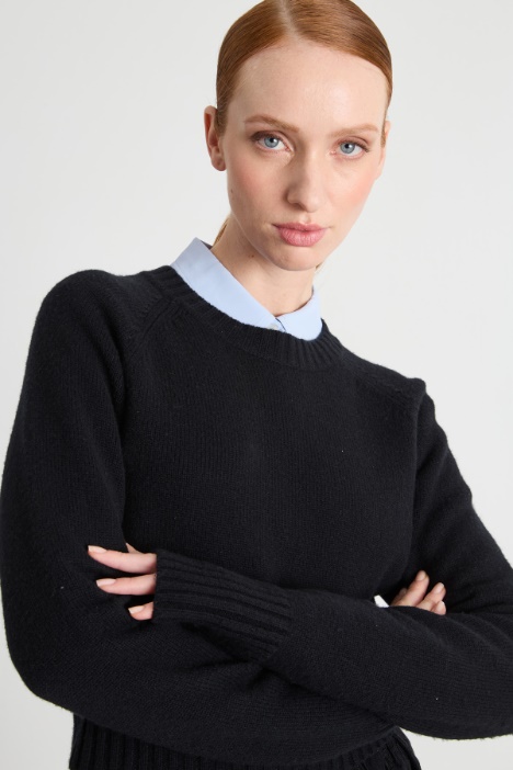 Maglia crop aderente