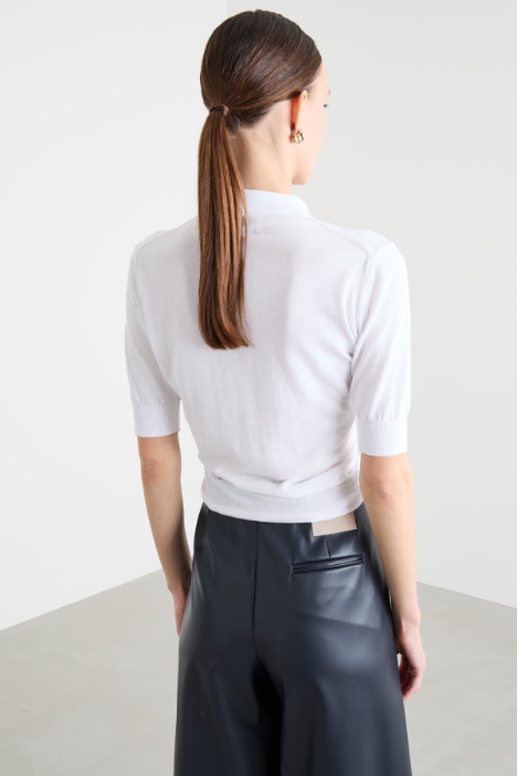 Maglia con fondo incrociato