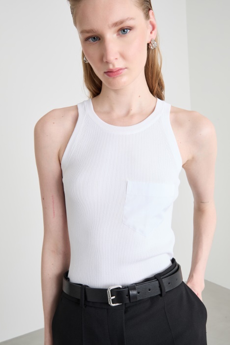 Canotta con taschino