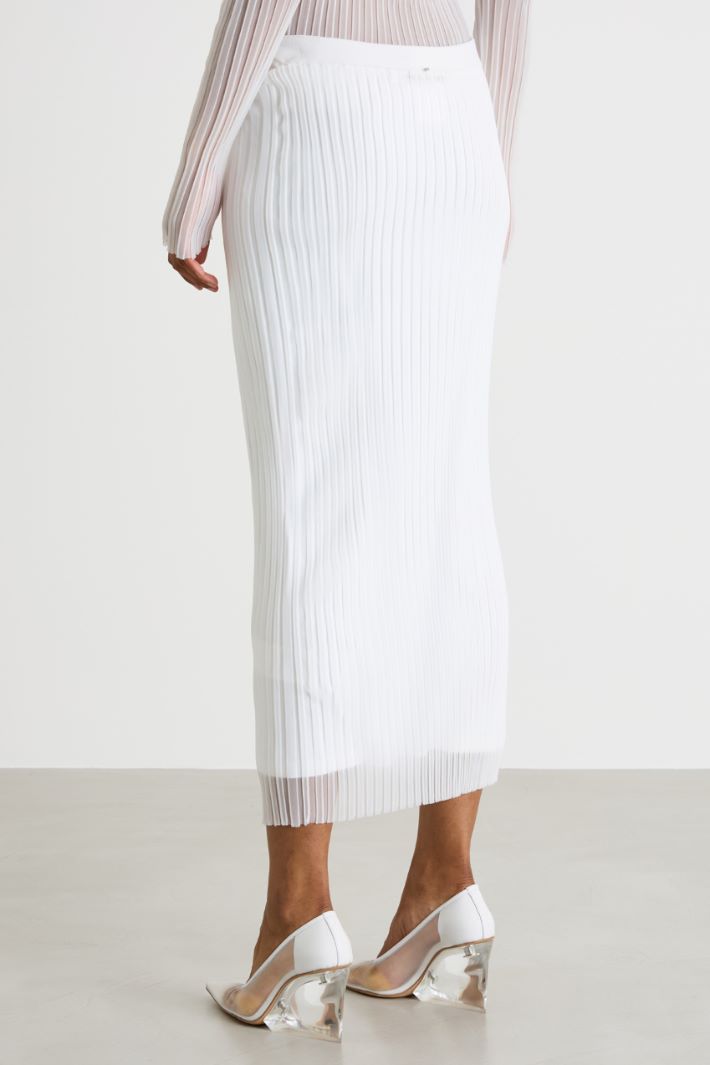 Sheer knit skirt Intrend - 4