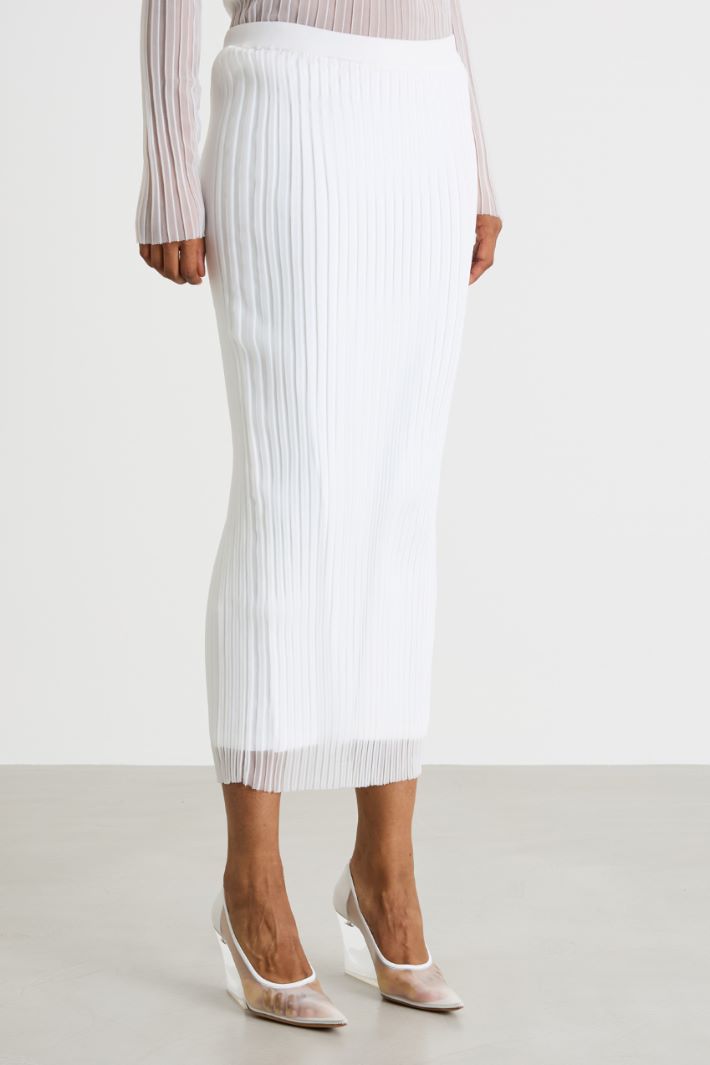 Sheer knit skirt Intrend - 2