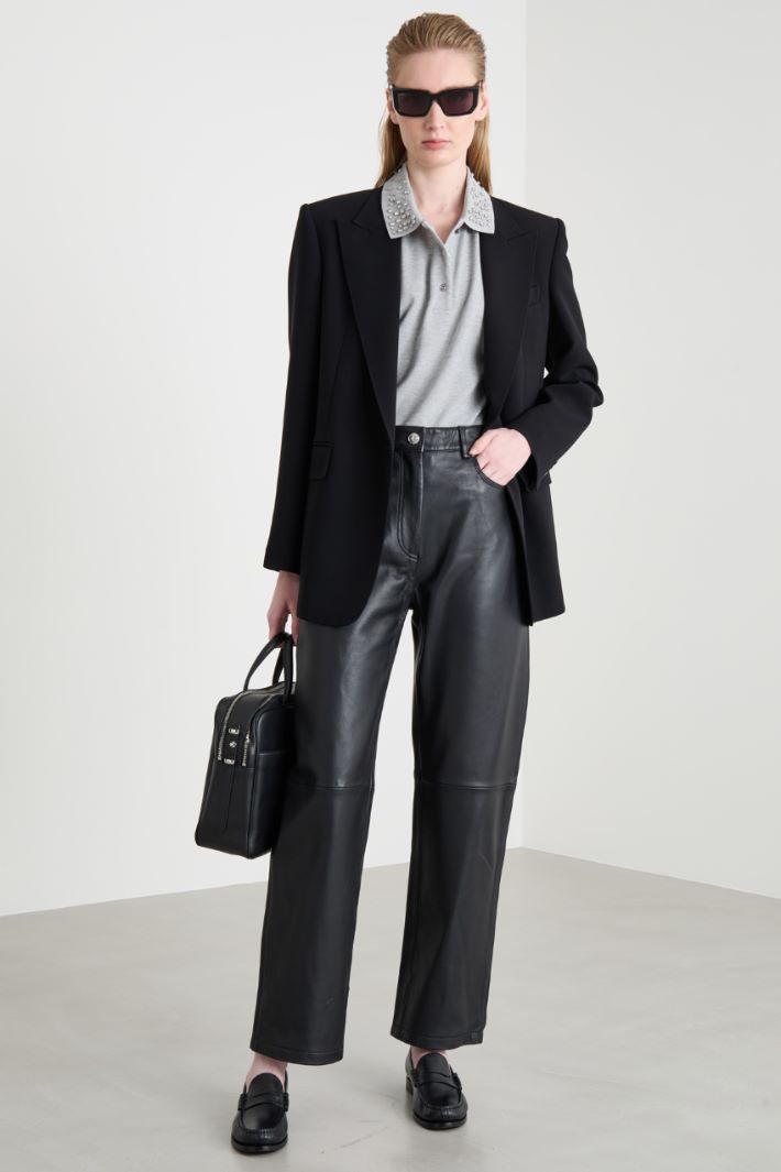 Leather trousers Intrend