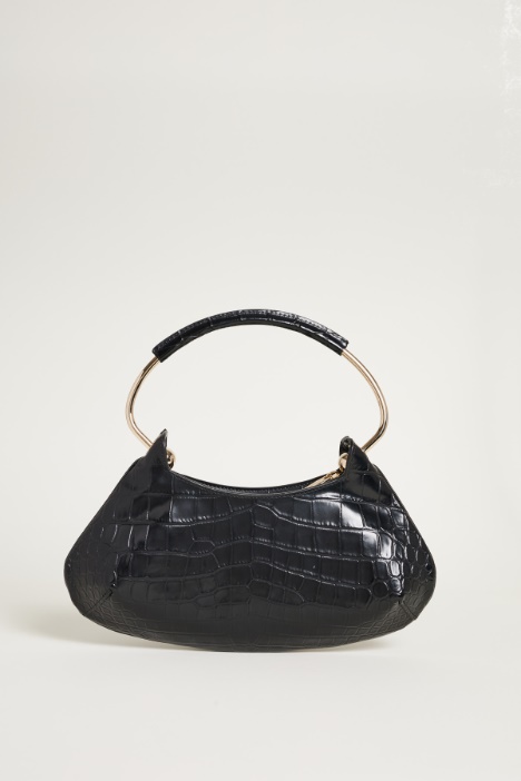 Mini bag in pelle stampa cocco