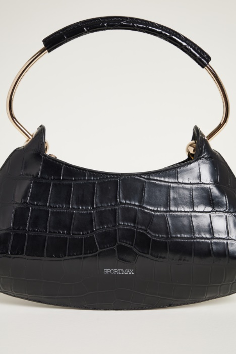 Mini bag in pelle stampa cocco