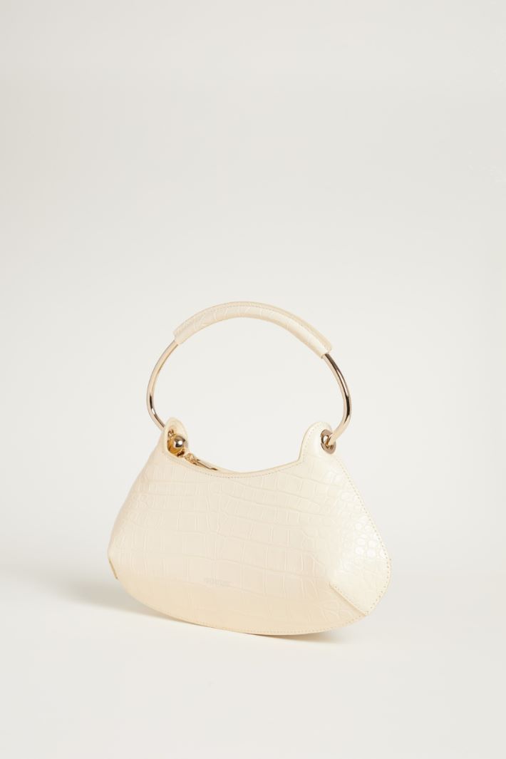 Croc-embossed leather mini bag Intrend - 2