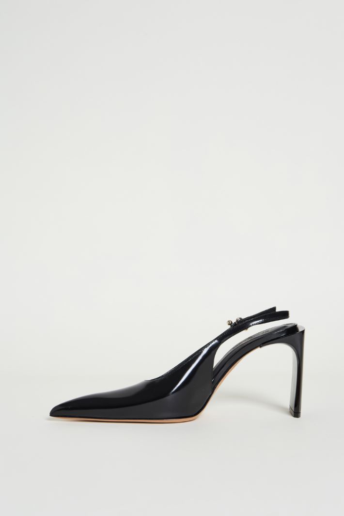 Pointed-toe leather slingbacks Intrend - 3