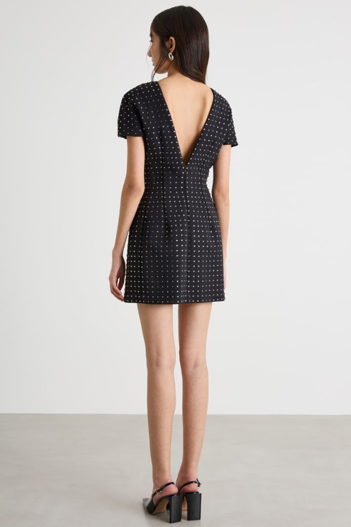 Jewelled jersey dress Intrend - 4