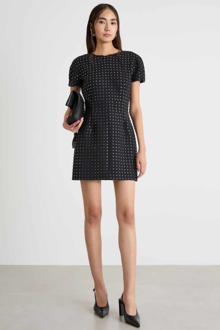 Jewelled jersey dress Intrend