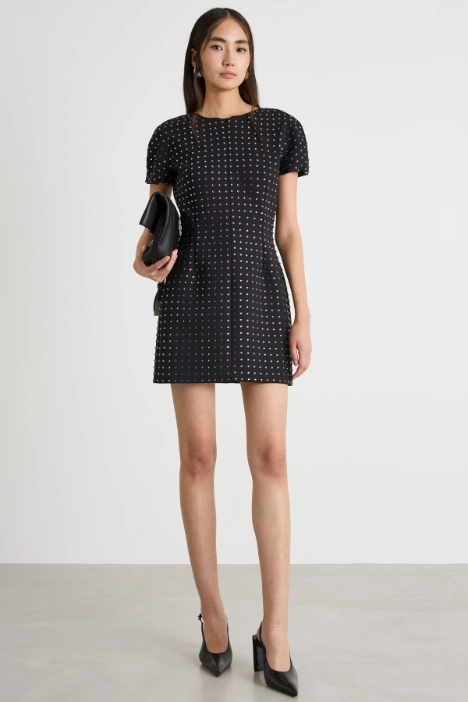 Jewelled jersey dress - Intrend