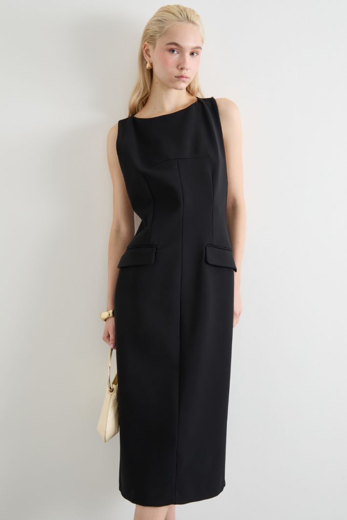 Hourglass dress in crepe jersey Intrend - 2