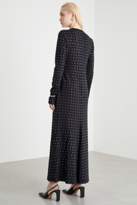 Abito in jersey con strass