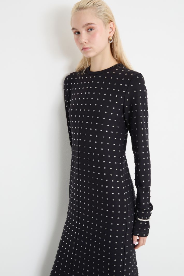 Abito in jersey con strass Intrend - 3