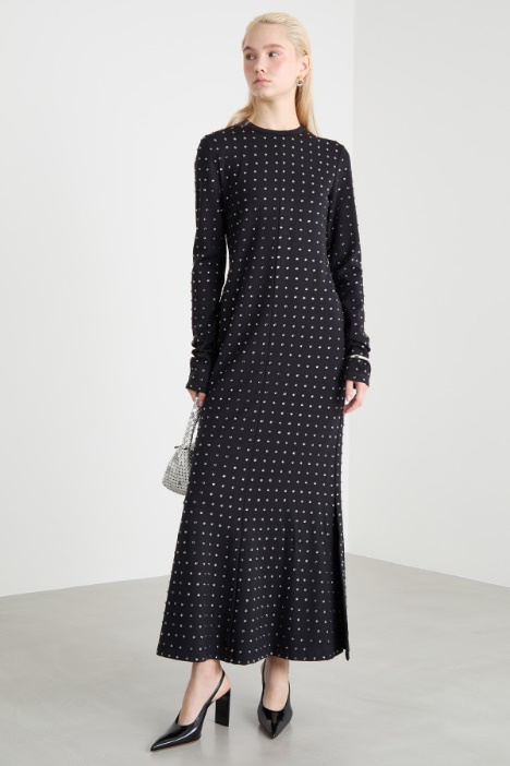 Abito in jersey con strass Intrend